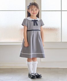 ANY KIDS 【2点セット】ノーカラー ボレロジャケット+襟付き ワンピース