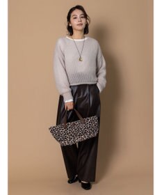 Te chichi 【泉 里香さん着用・Oggi.jp10/23掲載】キャットヤーンメッシュニット