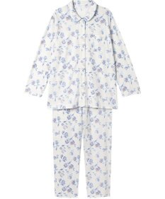 Wing パジャマ 長袖 長ズボン 綿100%(本体) 天竺素材 レディース EP8072 ウイング／ワコール