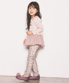 ANY KIDS ポンポン付きパンプス