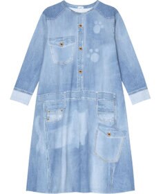 tsumori chisato SLEEP ワンピース　ロング袖　デニムプリント　/ワコール　ULQ130