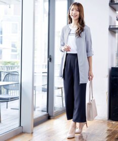 Tiaclasse 【新色追加・洗える】ストレートワイドパンツ