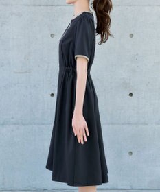 Tiaclasse L 配色フレアワンピース