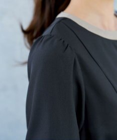 Tiaclasse L 配色フレアワンピース