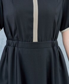 Tiaclasse L 配色フレアワンピース