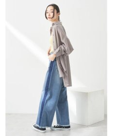 earth music&ecology サイドラインデニムパンツ