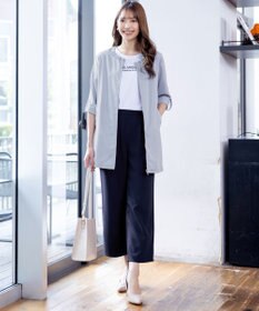 Tiaclasse 【新色追加・洗える】ストレートワイドパンツ