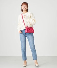 LA BAGAGERIE シープレザー　ギャザーミニマムバッグ