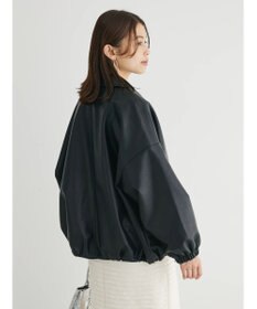 Green Parks ・ＥＬＥＮＣＡＲＥ　ＤＵＥ　合皮ステンカラーブルゾン