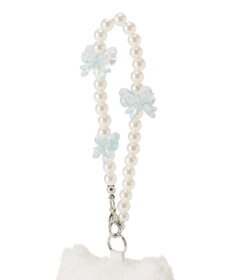 Maison de FLEUR パールリボンキャットチャーム