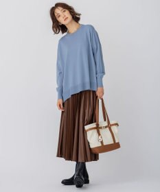 23区 【12色展開/新色追加】ウーステッドウール ビッグシルエット ニット