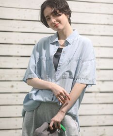 Green Parks 半袖シアーデニムシャツ