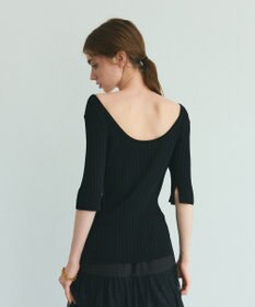 GRACE CONTINENTAL リブニットトップ