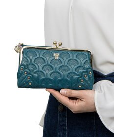 ANNA SUI ピーコック 二つ折り口金長財布