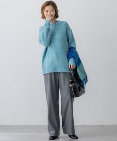 23区 S 【見上愛さん着用/STORY・VERY掲載】ブラッシュドエアーウール ファンシーニット