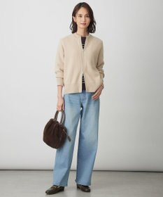 J.PRESS LADIES L CAT ジップアップ ブルゾン ニット