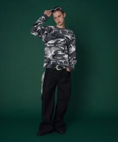 WEGO 【ユニセックス着用ITEM】ワッフルロゴT（長袖）