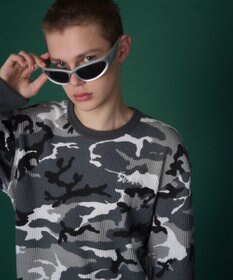 WEGO 【ユニセックス着用ITEM】ワッフルロゴT（長袖）