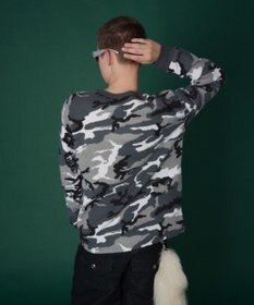 WEGO 【ユニセックス着用ITEM】ワッフルロゴT（長袖）