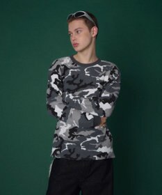 WEGO 【ユニセックス着用ITEM】ワッフルロゴT（長袖）