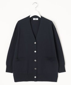 J.PRESS LADIES S 【洗える】 Co/Peライト Vネック ロング カーディガン