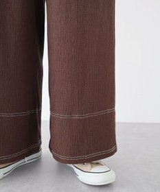 Green Parks 配色ステッチ楊柳イージーパンツ