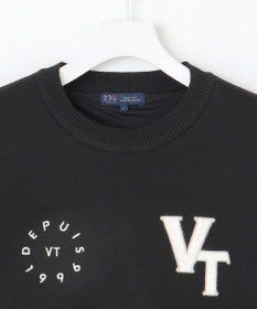 23区GOLF 【MEN】【ウォッシャブル】グラフィックダブルジャガードニット