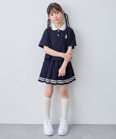 ANY KIDS 【洗濯機可能/吸汗速乾】ドライタッチ ショート丈ポロシャツ