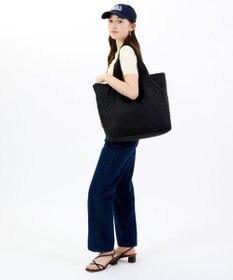 LeSportsac LG REVERSIBLE TOTE/ガンメタル/ブラックソリッド