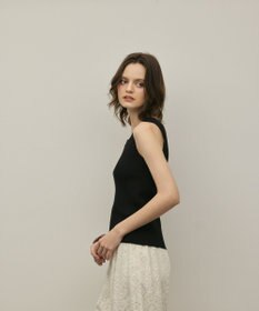GRACE CONTINENTAL リブニットタンクトップ