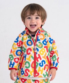 MIKI HOUSE HOT BISCUITS 【80-120cm】 ロゴ総柄 ウインドブレーカー