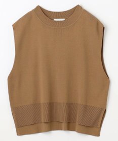 ANY 【洗濯機可】スリットニットベスト