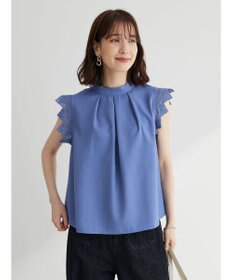 Green Parks ・ＥＬＥＮＣＡＲＥ　ＤＵＥ　リネンライクレースブラウス