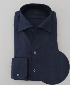 JOSEPH HOMME クレイジーツイルへリンボン　イタリアンカラーシャツ