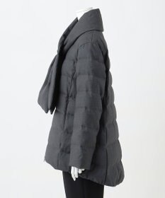 23区 S 【R(アール)】ウールダウン マフラー付きノーカラーコート