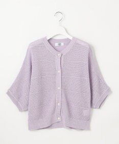 J.PRESS LADIES L 【洗える】PATTERN MESH ドルマンスリーブ カーディガン