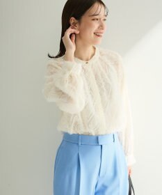 Green Parks Ｏ．フサフサ２ｗａｙボウタイブラウス