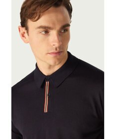 DAKS John Smedley for DAKS ハウスストライプポロシャツ
