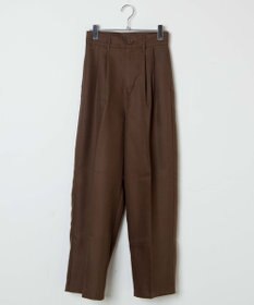 WEGO 【手洗い可】ハイウエストセンタープレスワイドパンツ