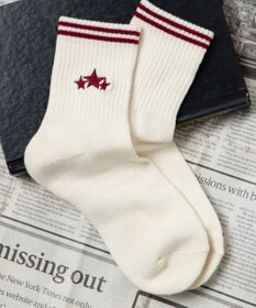 WEGO 底パイルスターラインソックス（14㎝丈）