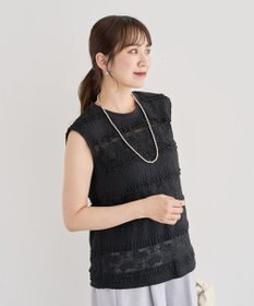 Green Parks ・ＳＵＧＡＲ　ＳＰＯＯＮ　フリルレースノースリーブ