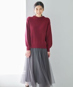 ANY 【洗濯機可能/8色展開】ソフトタッチポリエステルニット