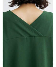 Green Parks ミニ裏毛バックカシュクール半袖チュニック