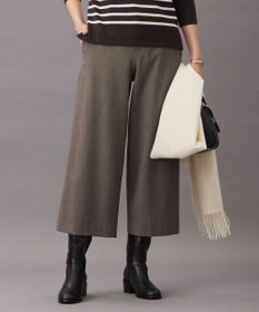 J.PRESS LADIES 【WEB限定カラーあり・洗える】T/Rアルガンシルク ワイド パンツ