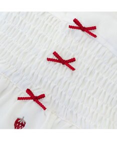 PET PARADISE ペットパラダイス スモッキング ワンピース 《いちご刺繍》 小型犬