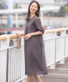 J.PRESS LADIES 【洗える】ブライトスパンボイル ワンピース