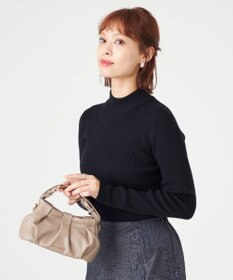 LA BAGAGERIE シープレザー　ギャザーミニマムバッグ