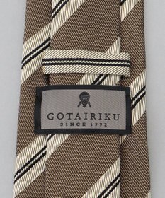 GOTAIRIKU  GOTAIRIKU別注【日本製】シルク ネクタイ_レジメンタル柄