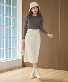 Feroux 【洗える】ケーブル ニット