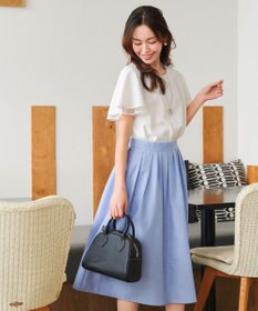 Tiaclasse 【洗える】袖レースレイヤードブラウス